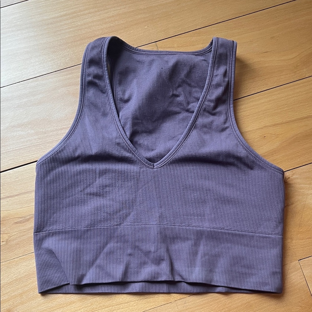 Athleta Aurora Seamless Cropped Ribbed Tank
